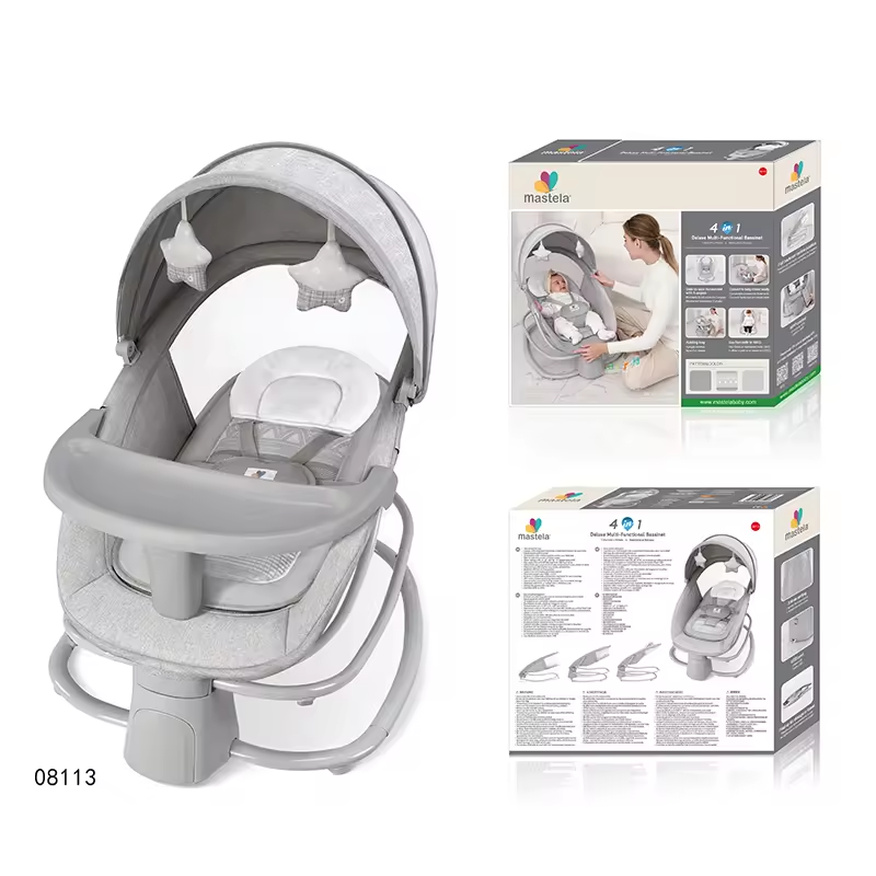 4-in-1 Baby Rocker, Bouncer, Recliner & Sleeper – Complete Comfort & Care for Newborns