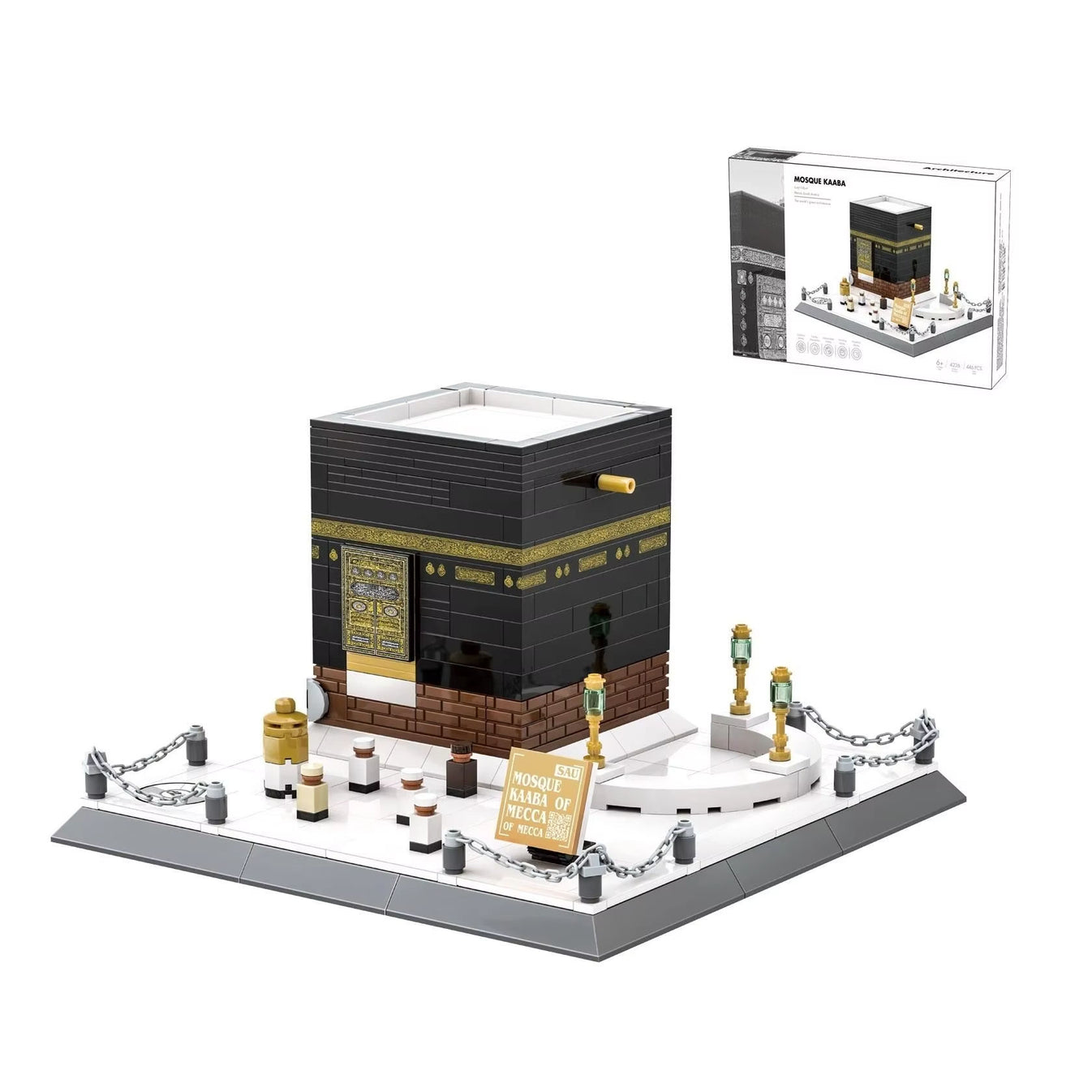 Mosque Kaaba Architecture Building Blocks Set – 446 Pieces Educational Toy