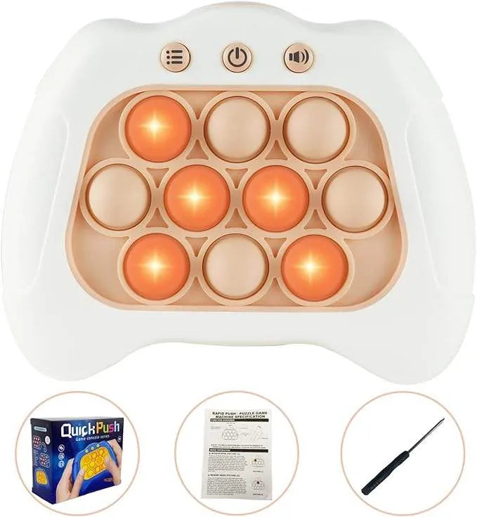 Electronic Pop Push Game Console – Interactive Light-Up Fidget Toy