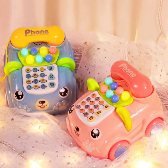 Musical Puppy Toy Phone for Toddlers – Educational Light & Sound Toy for Kids