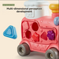 5 in 1 Musical Ride-On Train Toy with Lights & Sound – Push & Play Activity Toy for Toddlers