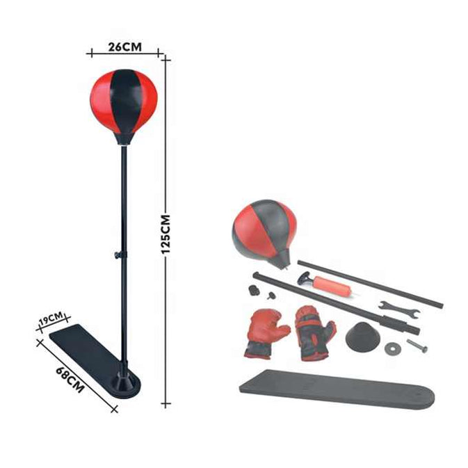 Adjustable Kids Boxing Set – Punching Bag with Gloves