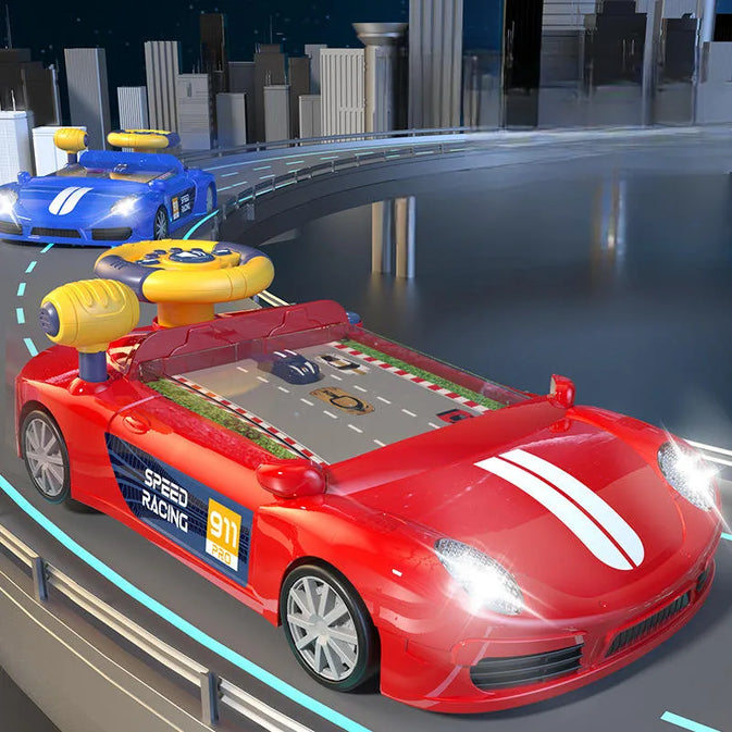 Mario Adventure Racing Toy Car – Little Hero Driving Game with Steering Wheel (3+ Years)