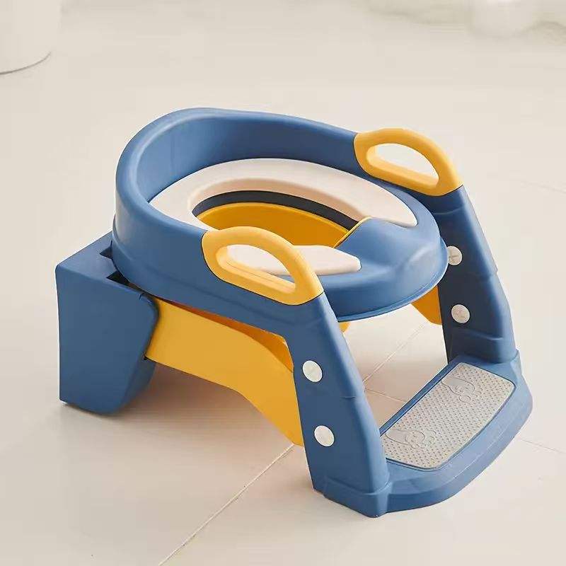 2-in-1 Potty Training Seat with Ladder – Adjustable Toddler Toilet Trainer