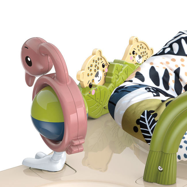 Baby Activity Jumper with 360° Rotating Seat, Music & Toys