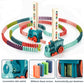 Automatic Domino Train Toy – Domino Laying Train Set with Colorful Tiles for Kids