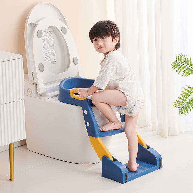 2-in-1 Potty Training Seat with Ladder – Adjustable Toddler Toilet Trainer