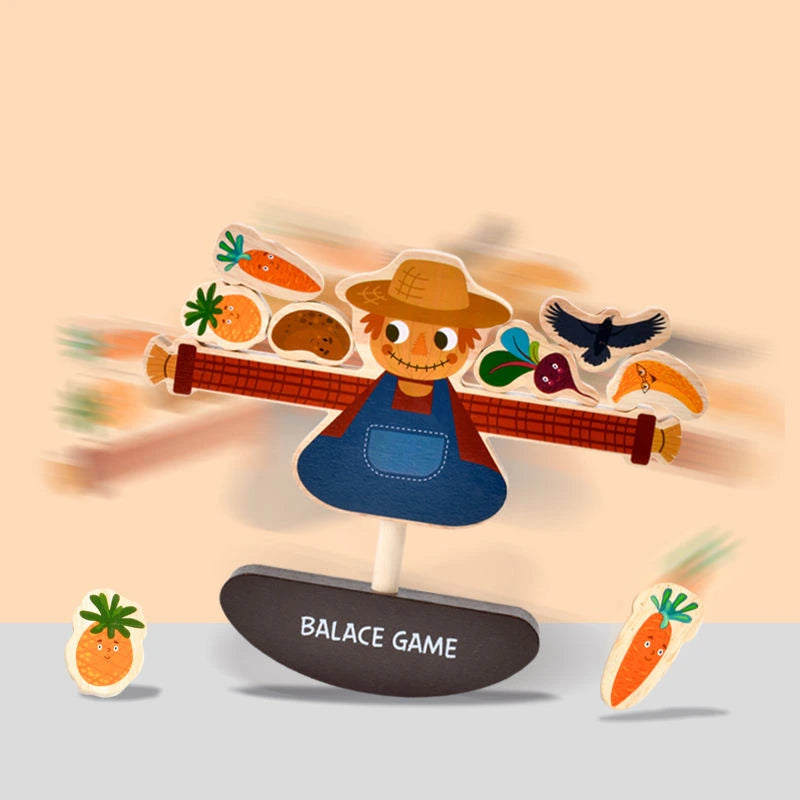 Scarecrow Balancing Blocks Shake! - Kids Balance Stacking Game