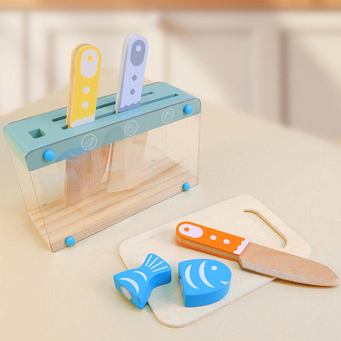 Little Kitchen Accessories – Wooden Pretend Play Cooking Set for Kids