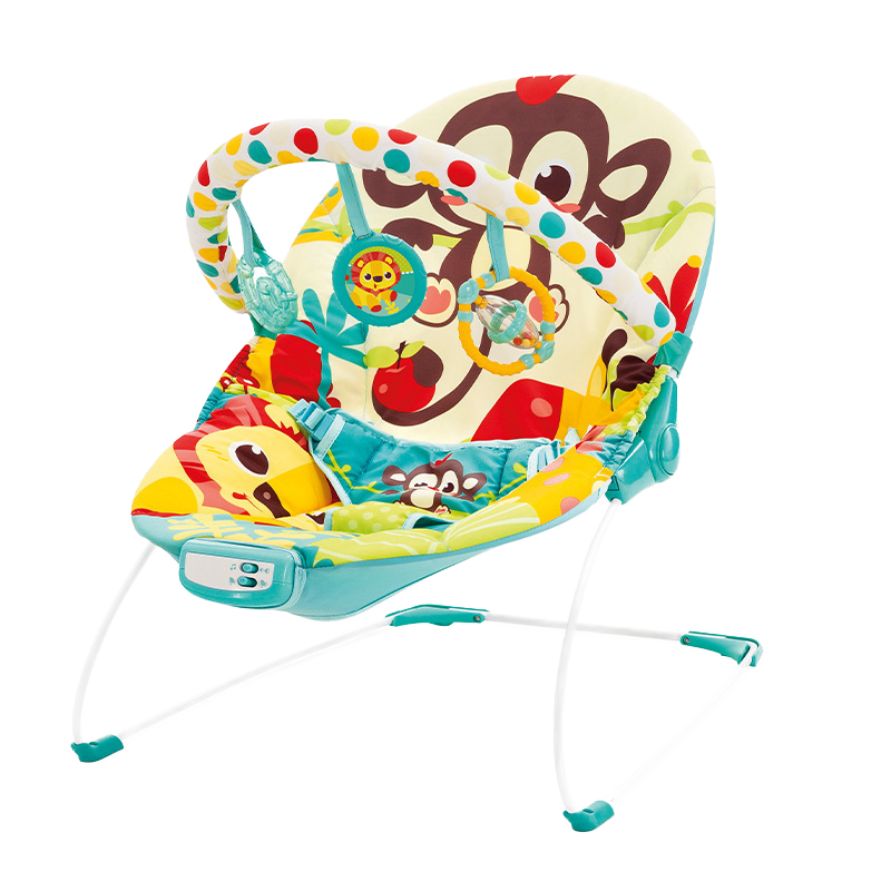 Colorful  Baby Bouncer with Toy Bar – Soft & Secure