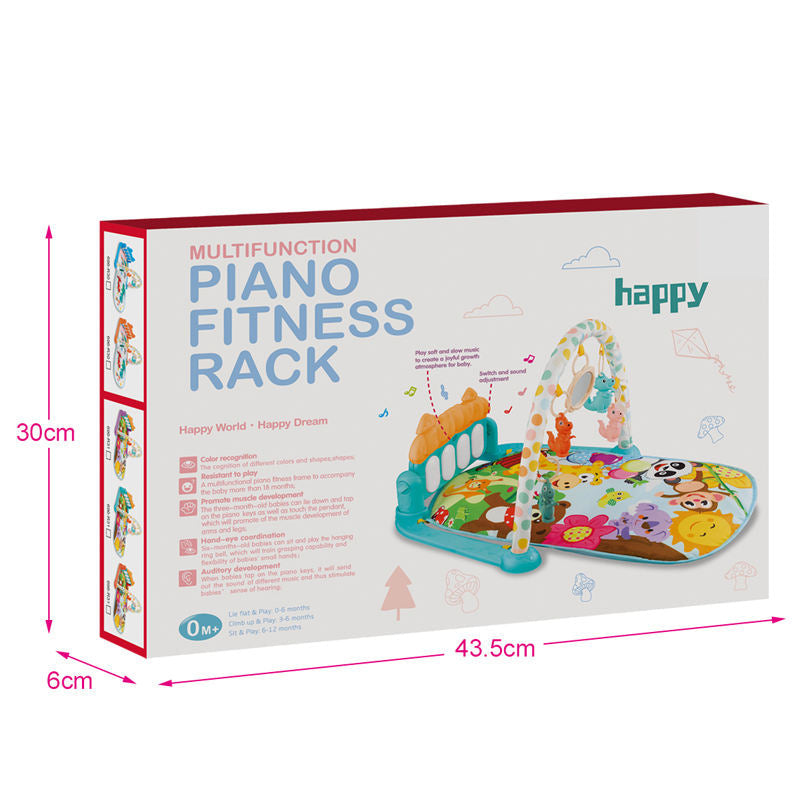 Baby Play  with Music, Hanging Toys, and Colorful Dinosaur Design for Infant Development