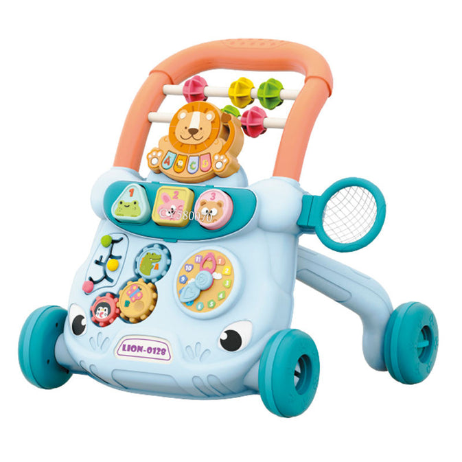 Multifunctional Baby Walker with Activity Learning Panel – Blue