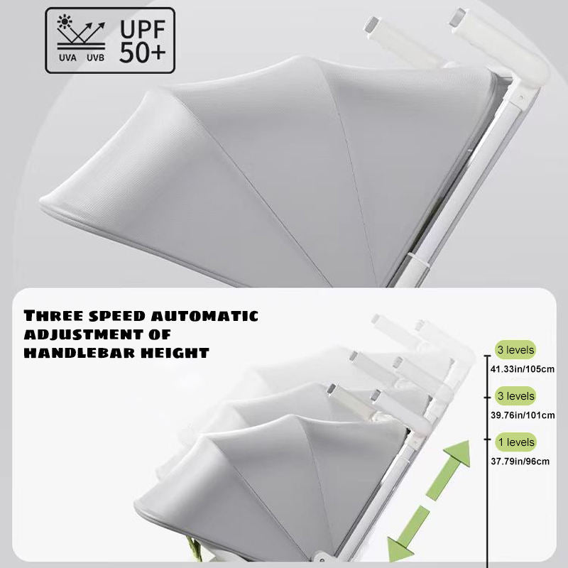 Luxury Baby Stroller – Foldable Travel Pram with Sunshade (Only For Karachi Customers)