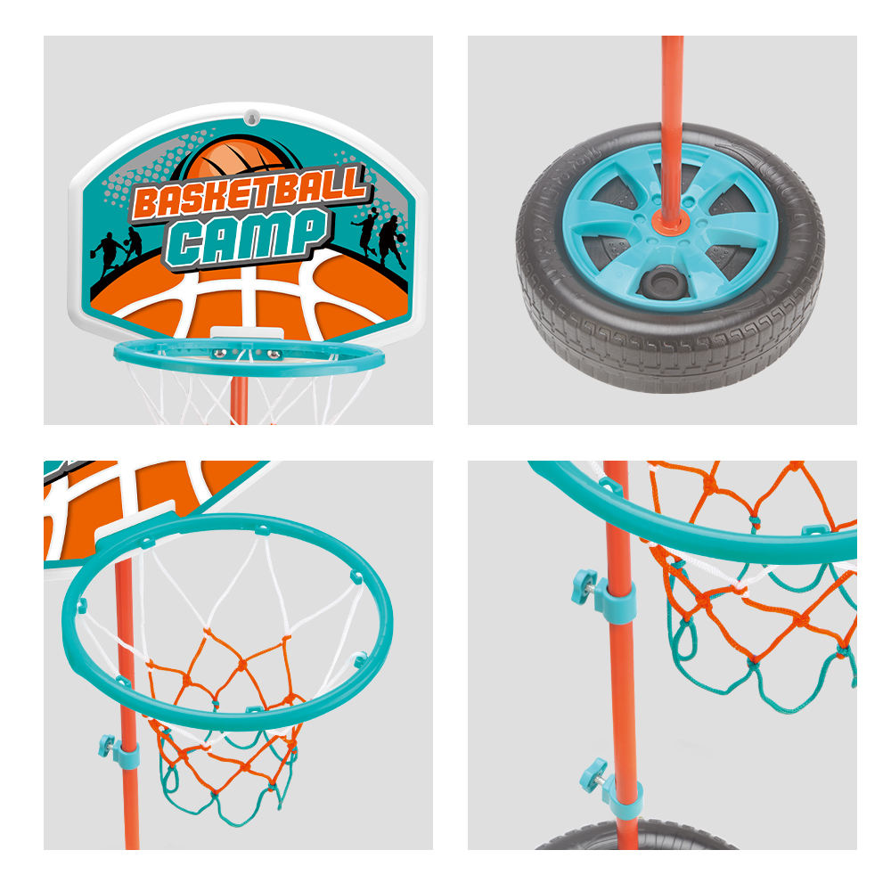 Metal Adjustable Kids Basketball Hoop Set with Ball & Pump – Indoor & Outdoor Sports Toy (Ages 3+)