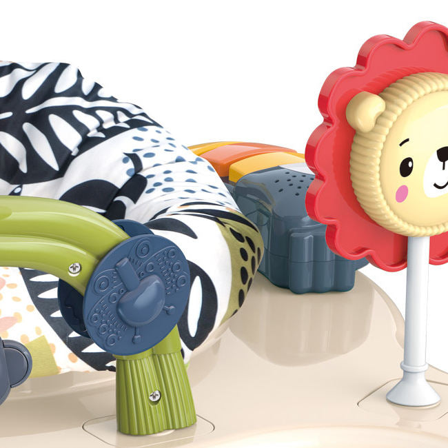 Baby Activity Jumper with 360° Rotating Seat, Music & Toys