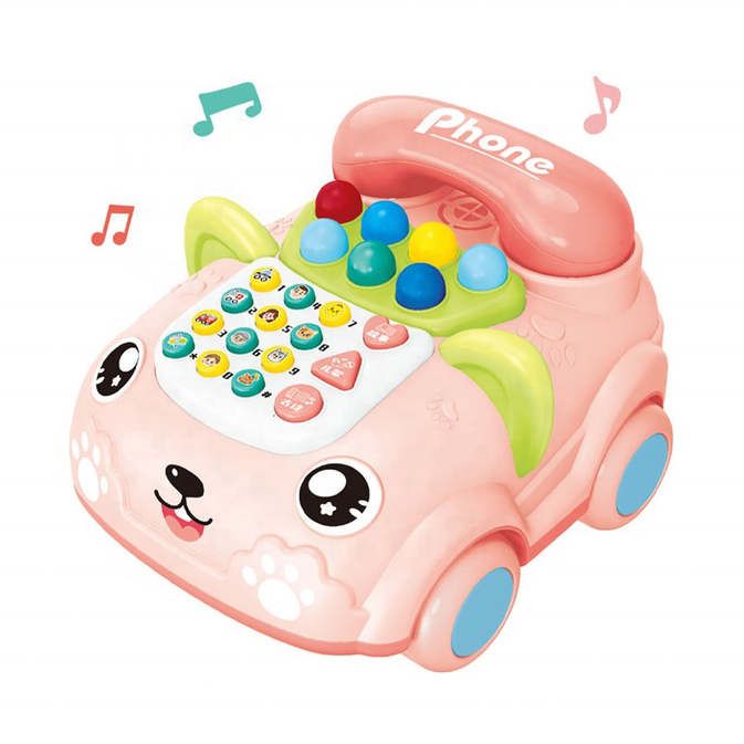 Musical Puppy Toy Phone for Toddlers – Educational Light & Sound Toy for Kids