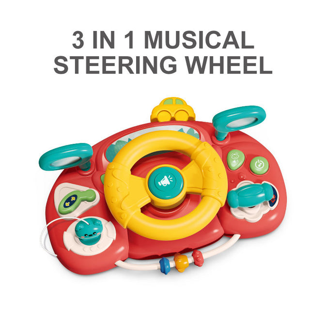 Kids Musical Steering Wheel Toy – Interactive Driving Simulation Toy