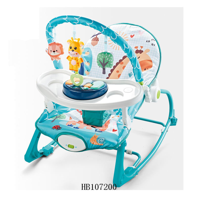 Baby Bouncer with Toy Bar and Adjustable Seat – Animal Theme