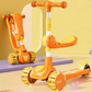 Adjustable Kids Scooter with Foldable Seat – Multi-Color 3-Wheel Ride