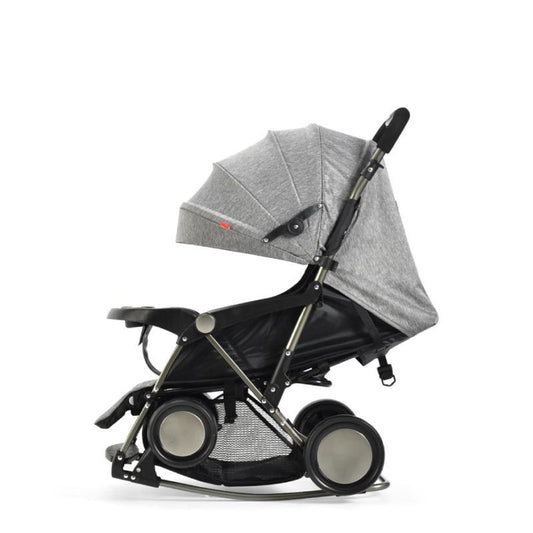 Premium Foldable Baby Stroller  – Comfortable, Travel-Friendly Pram  (Grey)