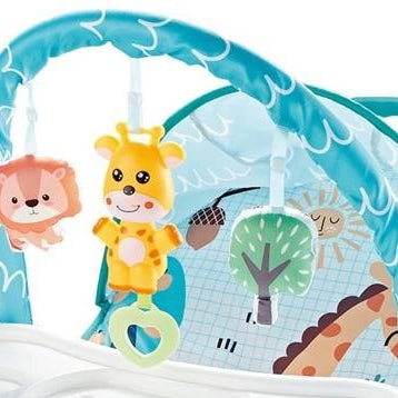 Baby Bouncer with Toy Bar and Adjustable Seat – Animal Theme