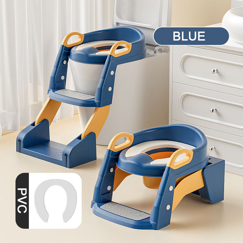 2-in-1 Potty Training Seat with Ladder – Adjustable Toddler Toilet Trainer