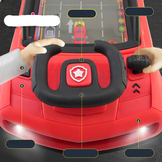 Adventure Racing Toy Car – Little Hero Driving Game with Steering Wheel (3+ Years)