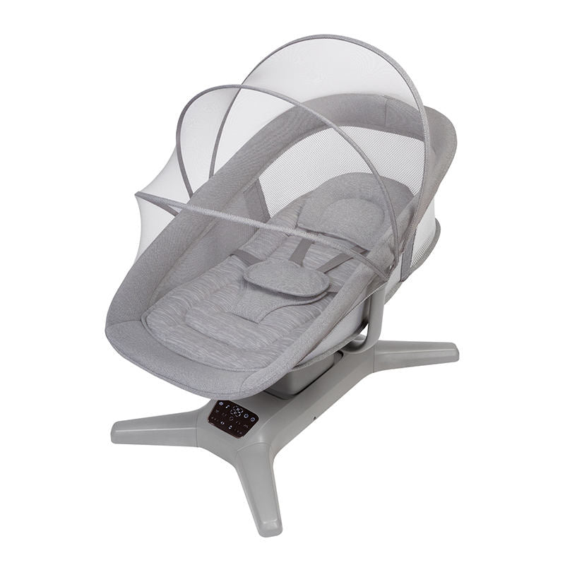 Electric Baby Swing Rocker with Mosquito Net & Remote – 5-Speed Auto Cradle for Newborns