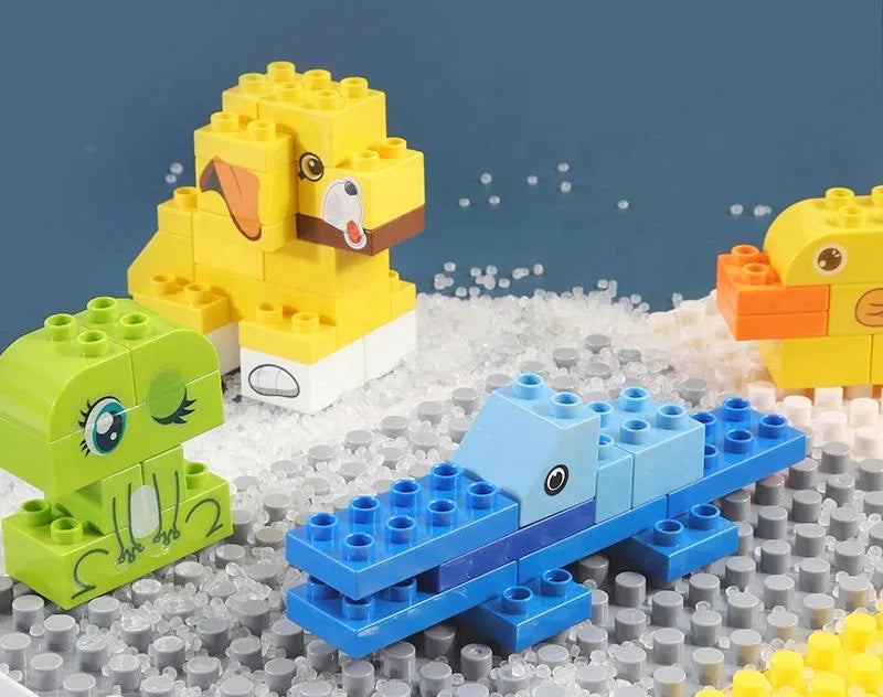 MultiFunction Building Block Table with Chair - 72 Pcs | Educational Play Table for Kids (3+ Years)