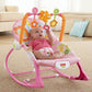 Infant to Toddler Rocker pink Animal Pattern Electric Musical Bouncer Baby Swing