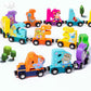 Wooden Alphabet Train Set – Magnetic ABC Learning Toy for Toddlers