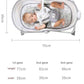Multifunctional Baby Rocker & Bouncer Chair with Music & Hanging Toys – Comfortable & Adjustable