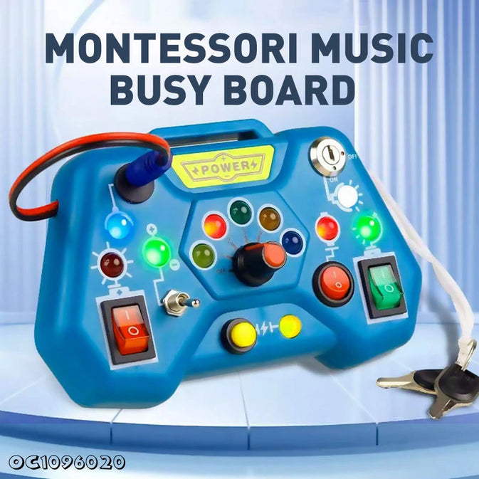Montessori Music Busy Board | Educational Sensory Toy for Toddlers