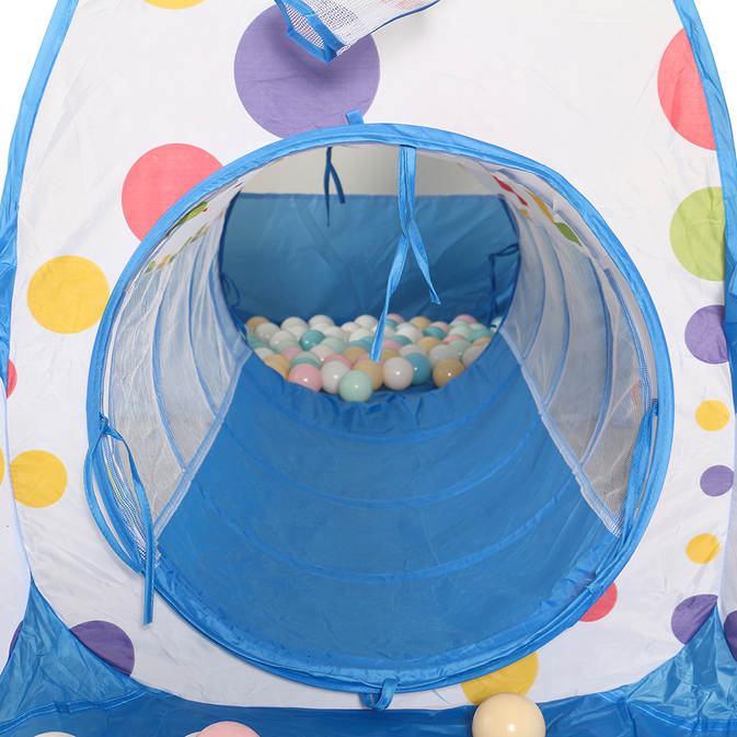 3-in-1 Kids Play Tent with Tunnel & Ball Pit – Pop-Up Indoor/Outdoor Adventure Set