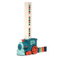Automatic Domino Train Toy – Domino Laying Train Set with Colorful Tiles for Kids