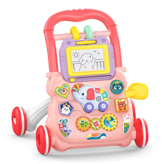 Music Baby Walker – 2-in-1 Activity & Learning Toy | With Lights, Sounds & Drawing Board