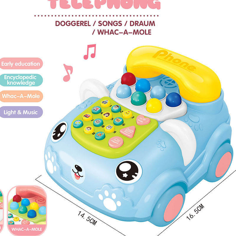 Musical Puppy Toy Phone for Toddlers – Educational Light & Sound Toy for Kids