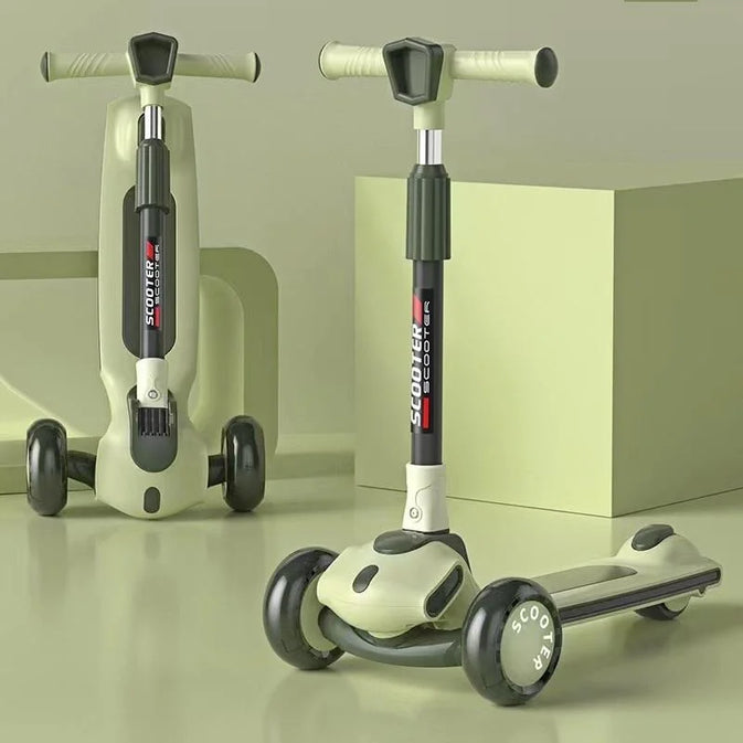 3-Wheel Kids Scooter with Adjustable Seat & Handlebar  3 Colors