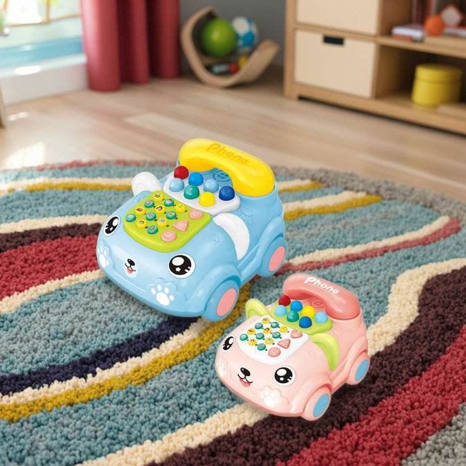 Musical Puppy Toy Phone for Toddlers – Educational Light & Sound Toy for Kids