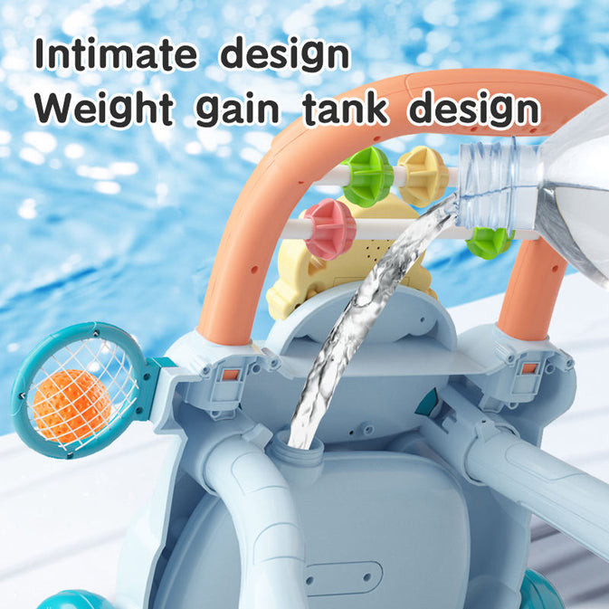 Multifunctional Baby Walker with Activity Learning Panel – Blue