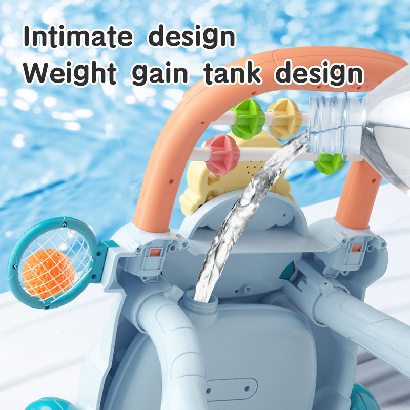 Multifunctional Baby Walker with Activity Learning Panel – Blue