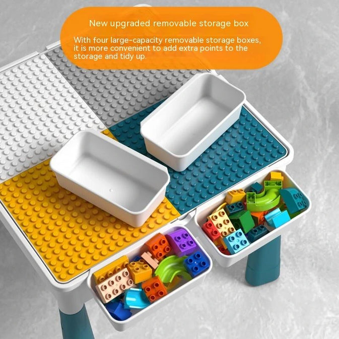 MultiFunction Building Block Table with Chair - 85Pcs