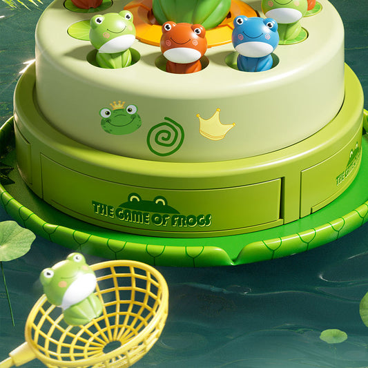 Frog Bouncing  Toy with Music & Net – Interactive Catch Game for Kids