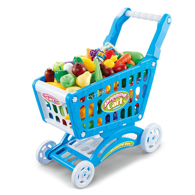 Kids Shopping Cart Playset – Pretend Play Supermarket Fun!