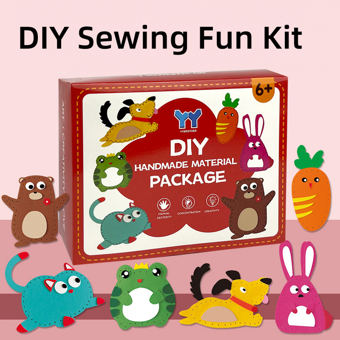 Kids Sewing kit – Animal Felt Craft Kit for Kids