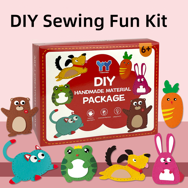 Kids Sewing kit – Animal Felt Craft Kit for Kids