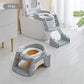 2-in-1 Potty Training Seat with Ladder – Adjustable Toddler Toilet Trainer