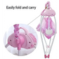 Baby Cradle  Electric Rocking Bassinet with Remote Control Pink