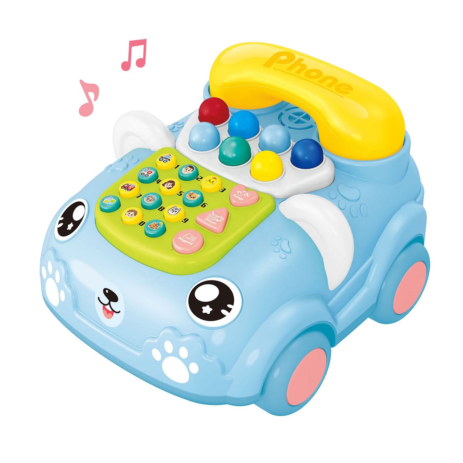 Musical Puppy Toy Phone for Toddlers – Educational Light & Sound Toy for Kids
