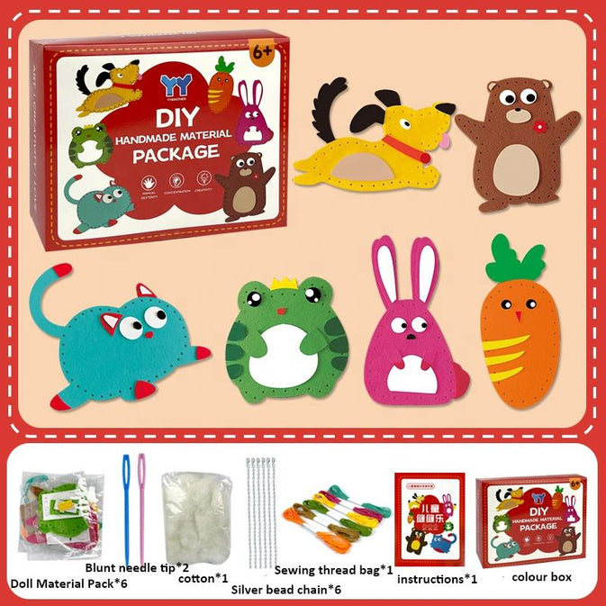 Kids Sewing kit – Animal Felt Craft Kit for Kids